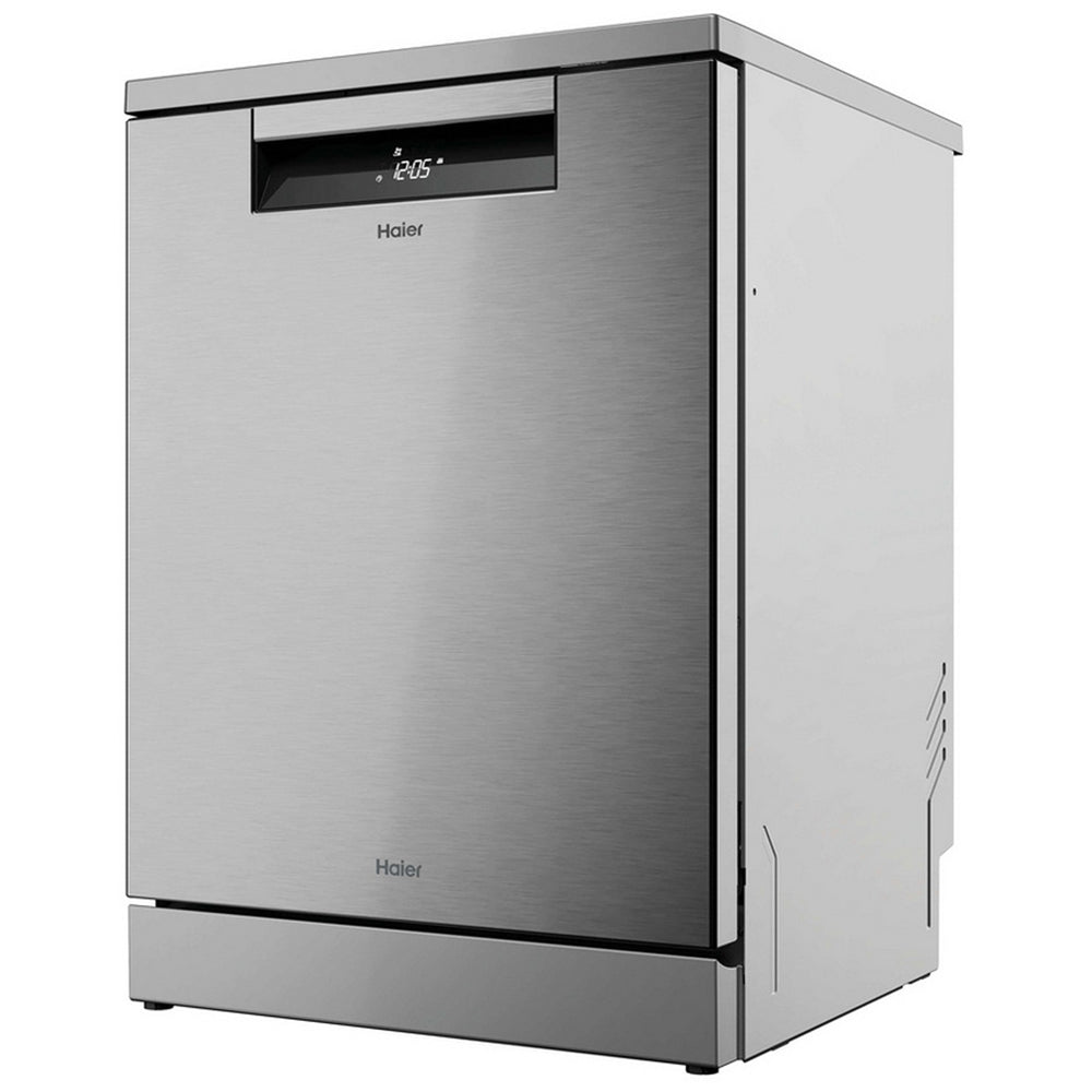Haier XF 6B2M3BX-80 I-Pro Shine Series 5 Freestanding Dishwasher 16 Place Settings Silver