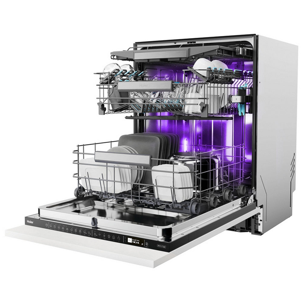 Haier XS 4A4M4BB-80 I-Pro Shine Series 6 Integrated Dishwasher 14 Place Settings
