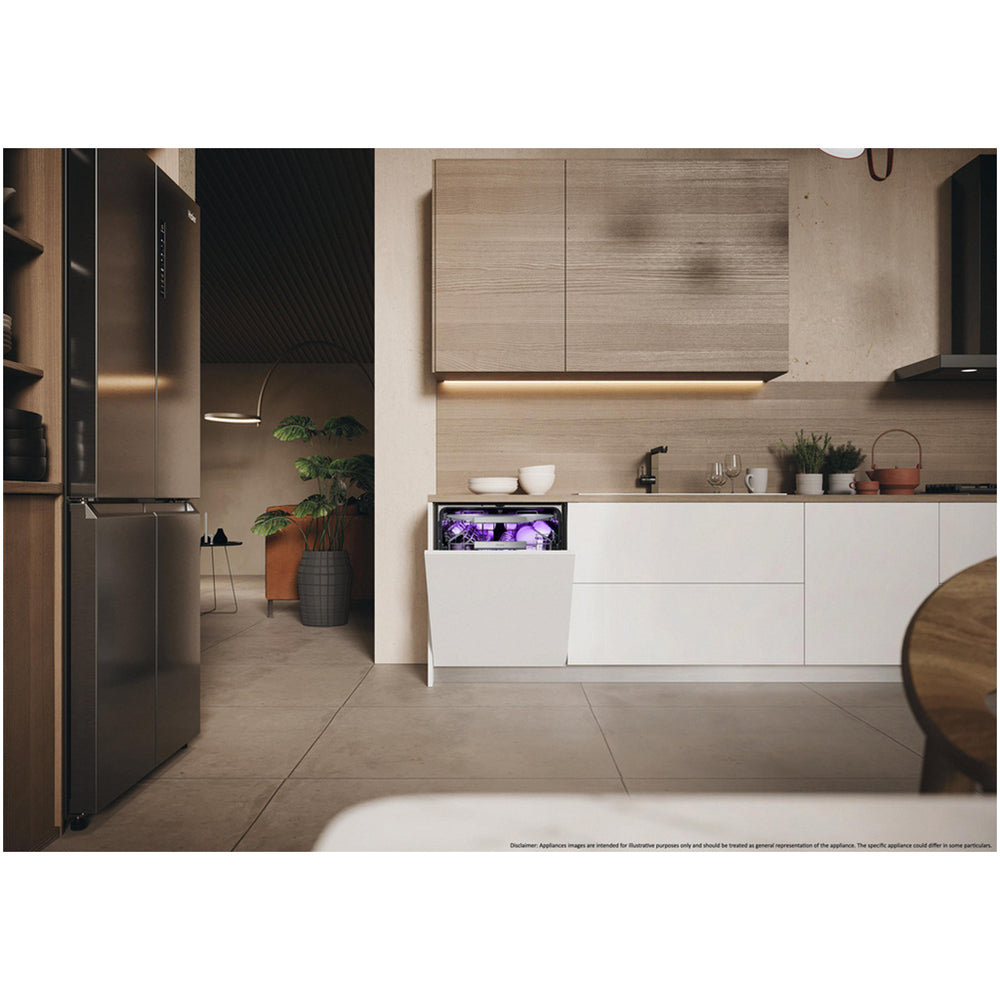 Haier XS 4A4M4BB-80 I-Pro Shine Series 6 Integrated Dishwasher 14 Place Settings