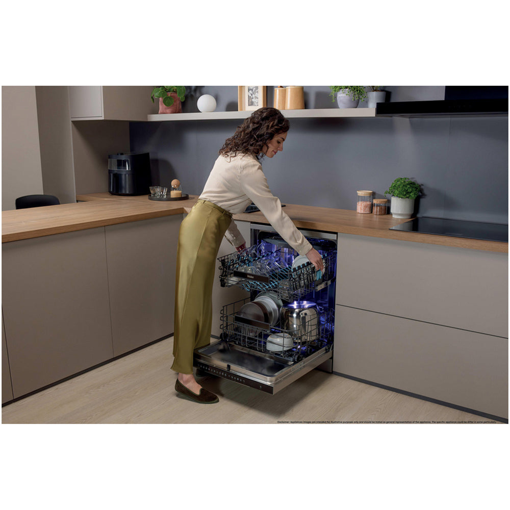 Haier XS 4A4M4BB-80 I-Pro Shine Series 6 Integrated Dishwasher 14 Place Settings