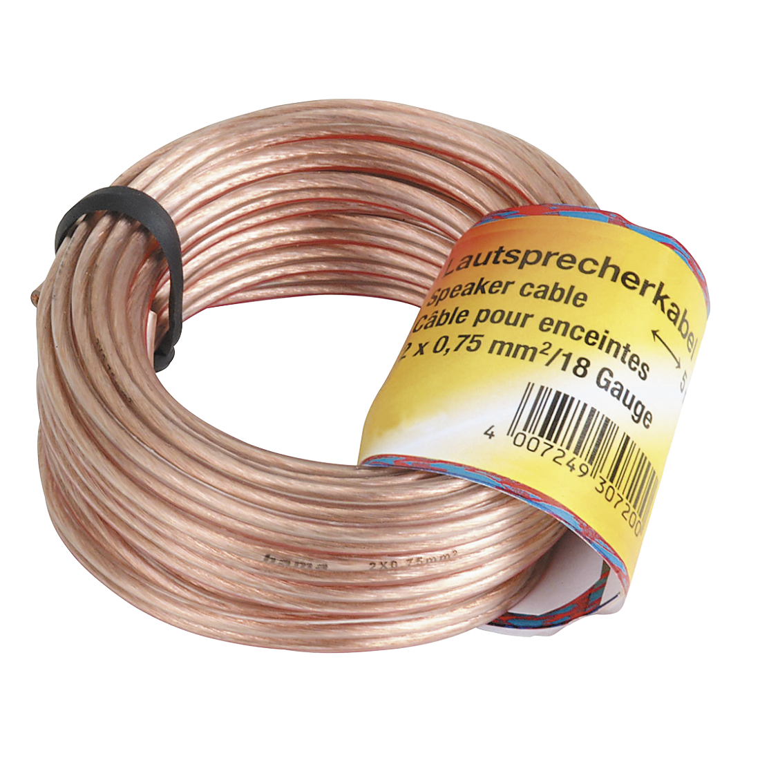 Hama Loudspeaker Cable 2x0.75 mm 20m transparent 00205266
