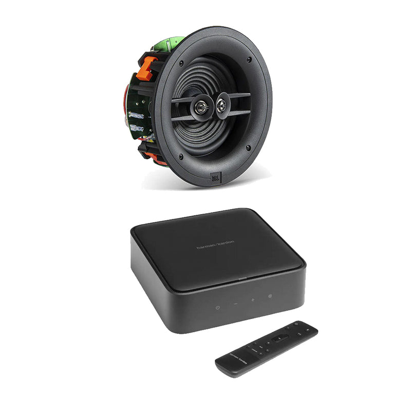 Harman Kardon Citation Amp with JBL Stage 260CDT Stereo In-Ceiling Single Speaker Package