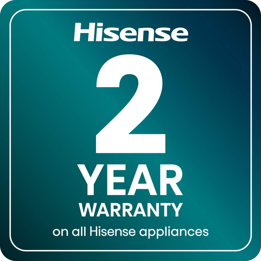 Hisense 3S Series WF3S1043BB3 10.5kg 1400 Spin WiFi-Enabled Freestanding Washing Machine Black