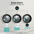Hisense 3S Series WF3S1043BB3 10.5kg 1400 Spin WiFi-Enabled Freestanding Washing Machine Black