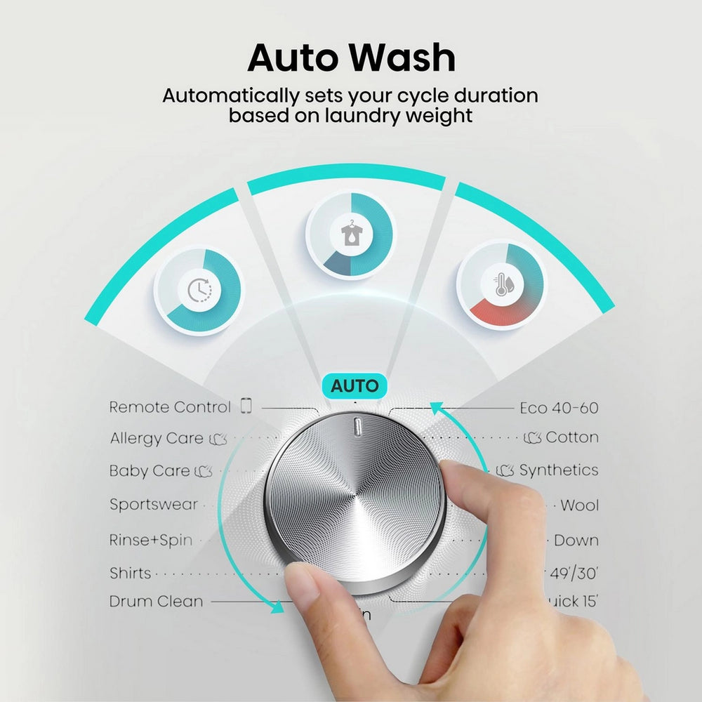 Hisense 3S Series WF3S8043BB3 WiFi-enabled 8kg 1400 Spin Washing Machine Black - A Rated Black