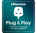 Hisense BI622ABPGUK Hi4 59.5cm Built In Plug & Play Electric Single Steam Oven Jet Black