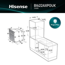 Hisense BI622AXPGUK Hi4 59.5cm Built In Electric Single Oven Stainless Steel