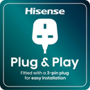 Hisense BI622AXPGUK Hi4 59.5cm Built In Electric Single Oven Stainless Steel