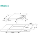 Hisense GM642XHS 60cm Gas Hob Stainless Steel