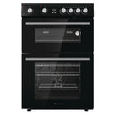 Hisense HDE3211BBUK 60cm Double Oven Electric Cooker with Ceramic Hob Black - A+ Rated