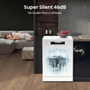 Hisense Hi4 HS642D90WUK Freestanding Full-Size Dishwasher 14 Place Settings White