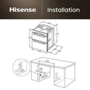 Hisense Hi6 BUD714221CX 54/38L Built Under Electric Double Oven Stainless Steel - A Rated