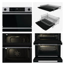 Hisense Hi6 BUD714221CX 54/38L Built Under Electric Double Oven Stainless Steel - A Rated