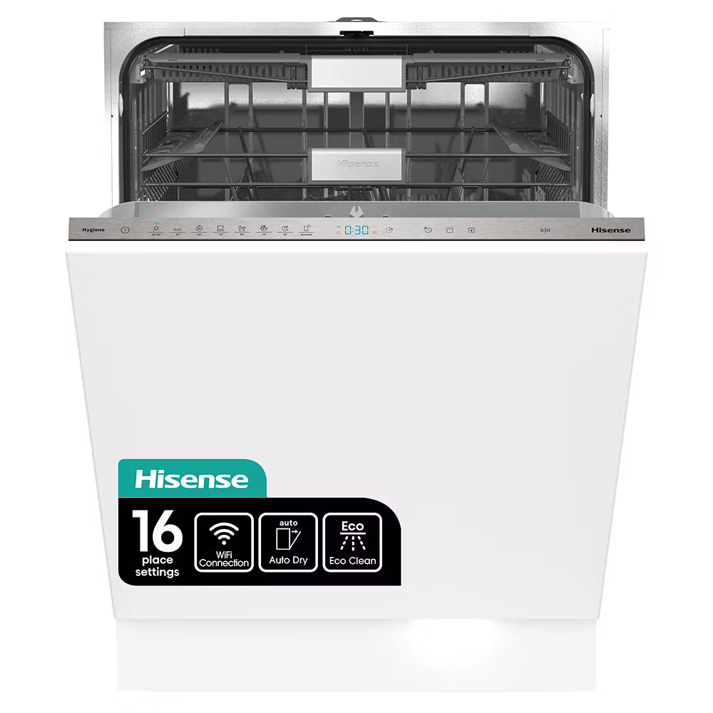 Hisense HV673C60UK WiFi Connected Fully Integrated Full Size Dishwasher - 16 Place Settings