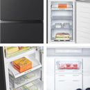 Hisense RB327N4ABD 256L Freestanding Frost Free Fridge Freezer - Black