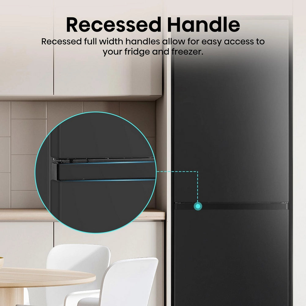 Hisense RB327N4ABD 256L Freestanding Frost Free Fridge Freezer - Black