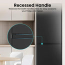 Hisense RB327N4ABD 256L Freestanding Frost Free Fridge Freezer - Black