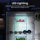 Hisense RB327N4ABD 256L Freestanding Frost Free Fridge Freezer - Black