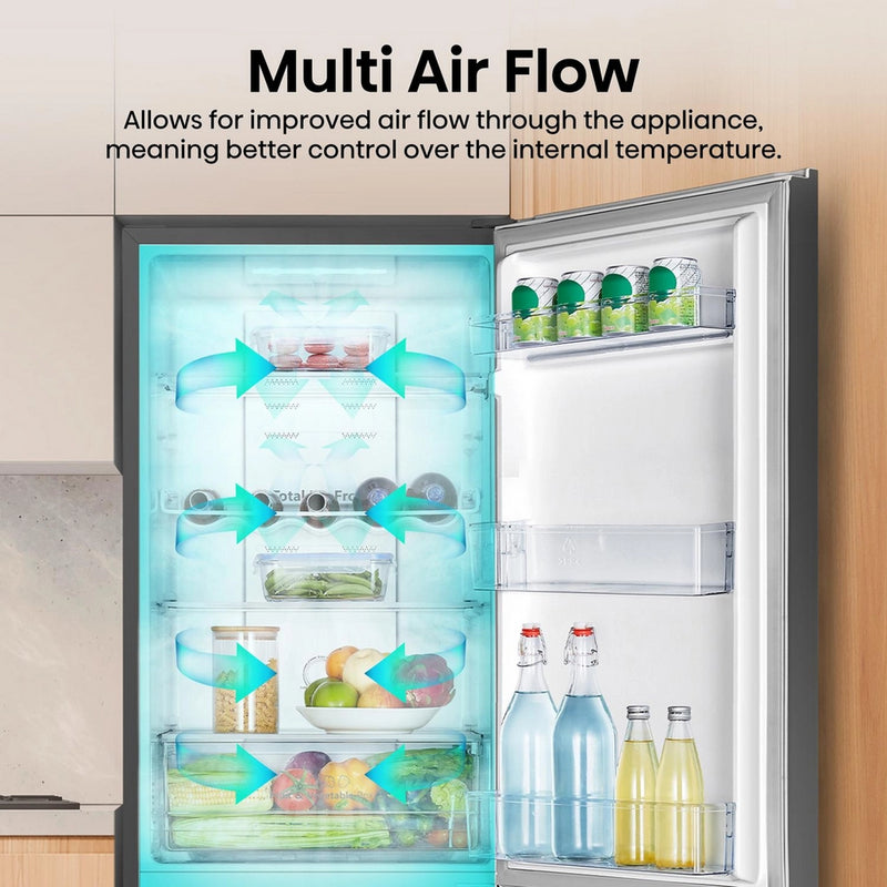 Hisense RB327N4ABD 256L Freestanding Frost Free Fridge Freezer - Black