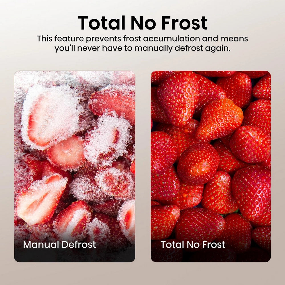 Hisense RB327N4ABD 256L Freestanding Frost Free Fridge Freezer - Black