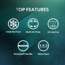 Hisense RB327N4ABD 256L Freestanding Frost Free Fridge Freezer - Black