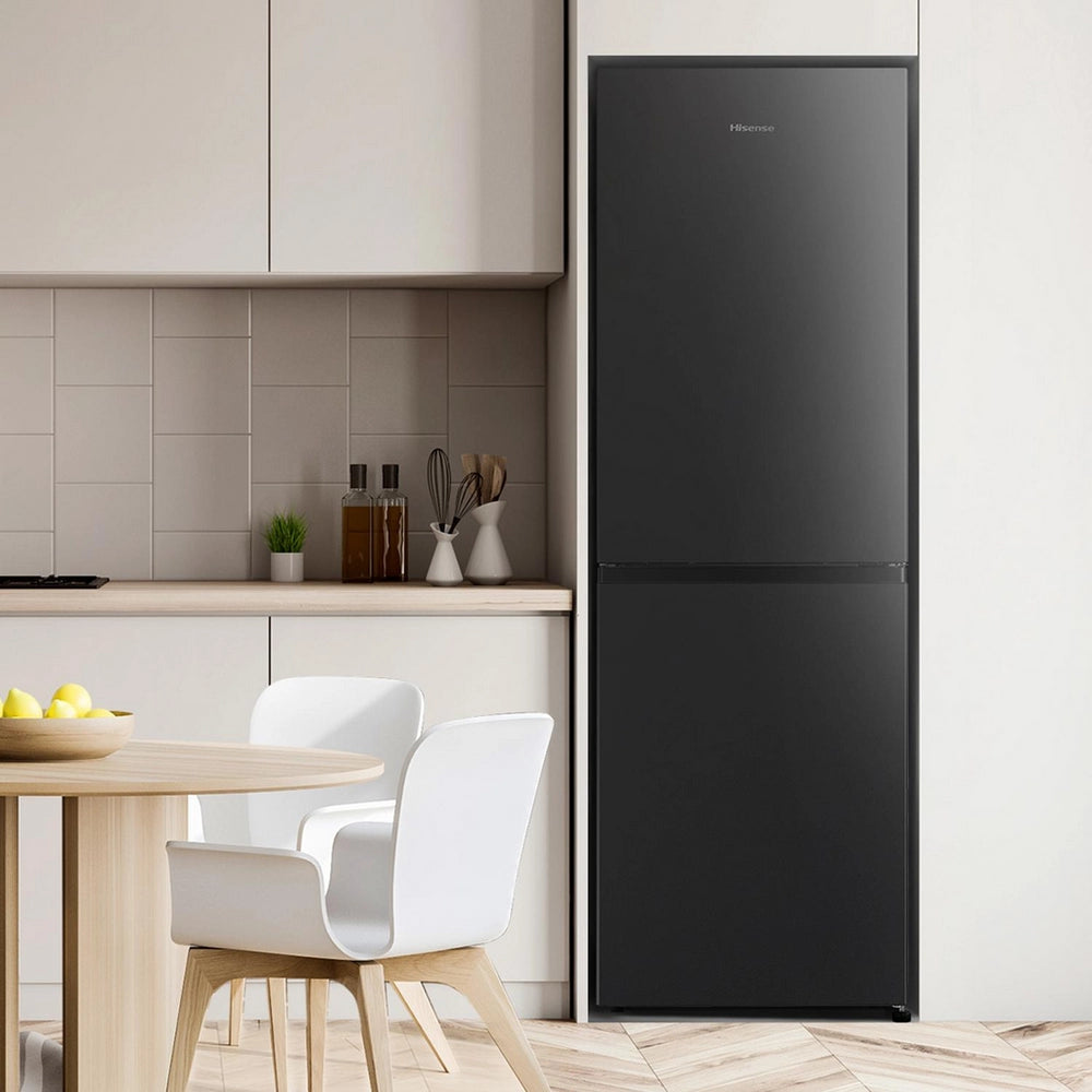 Hisense RB327N4ABD 256L Freestanding Frost Free Fridge Freezer - Black
