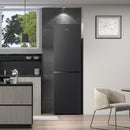 Hisense RB327N4BBE Frost Free Freestanding Fridge Freezer Black Black