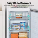 Hisense RB395N4BCE 60/40 Total No Frost Fridge Freezer Stainless Steel - E Rated
