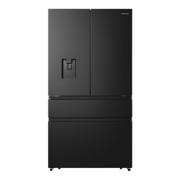 Hisense RF749N4SWFE PureFlat Non-Plumbed Total No Frost American Fridge Freezer - Black Stainless Steel Black