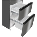 Hisense RM469N4ACDUK Freestanding Frost Free Fridge Freezer Stainless Steel