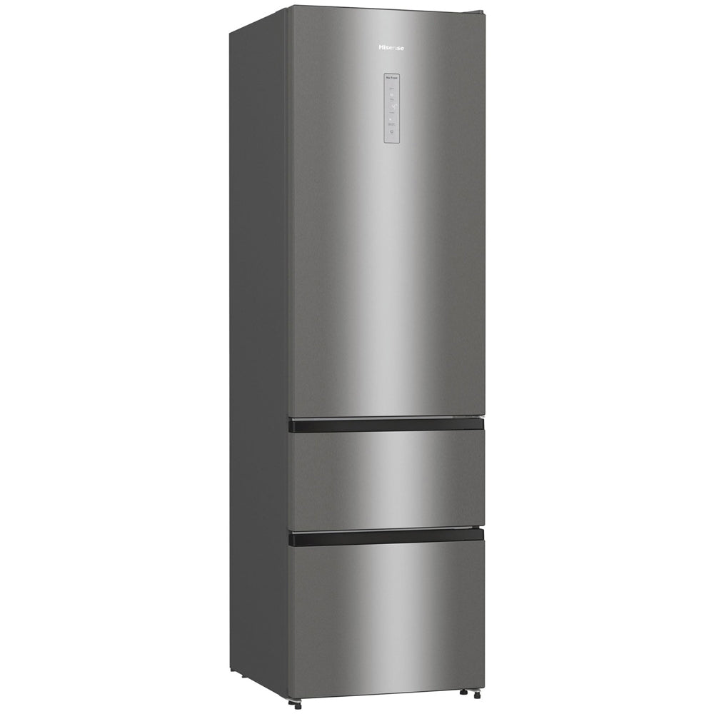 Hisense RM469N4ACDUK Freestanding Frost Free Fridge Freezer Stainless Steel