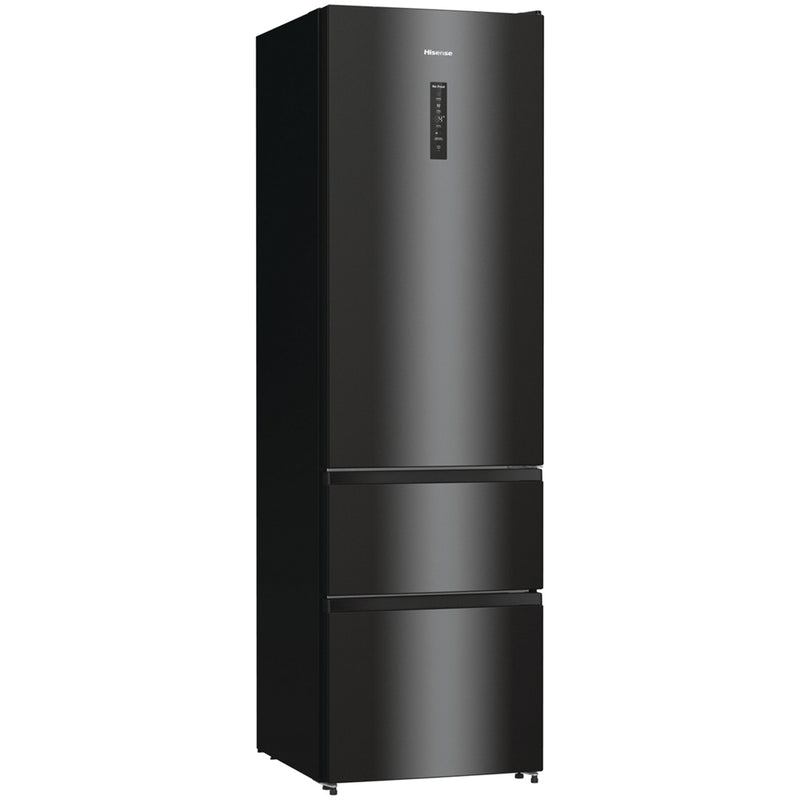 Hisense RM469N4AFDUK Freestanding Frost Free Fridge Freezer Black
