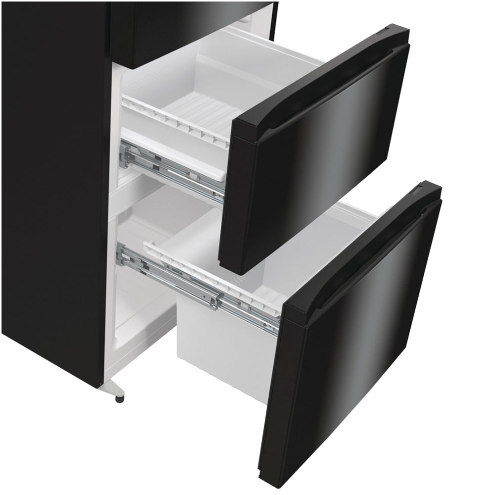 Hisense RM469N4AFDUK Freestanding Frost Free Fridge Freezer Black