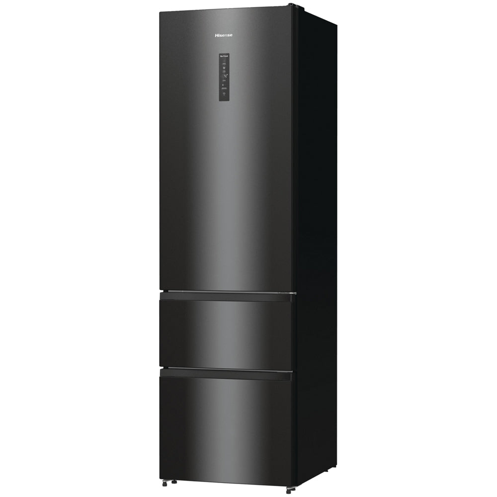 Hisense RM469N4AFDUK Freestanding Frost Free Fridge Freezer Black