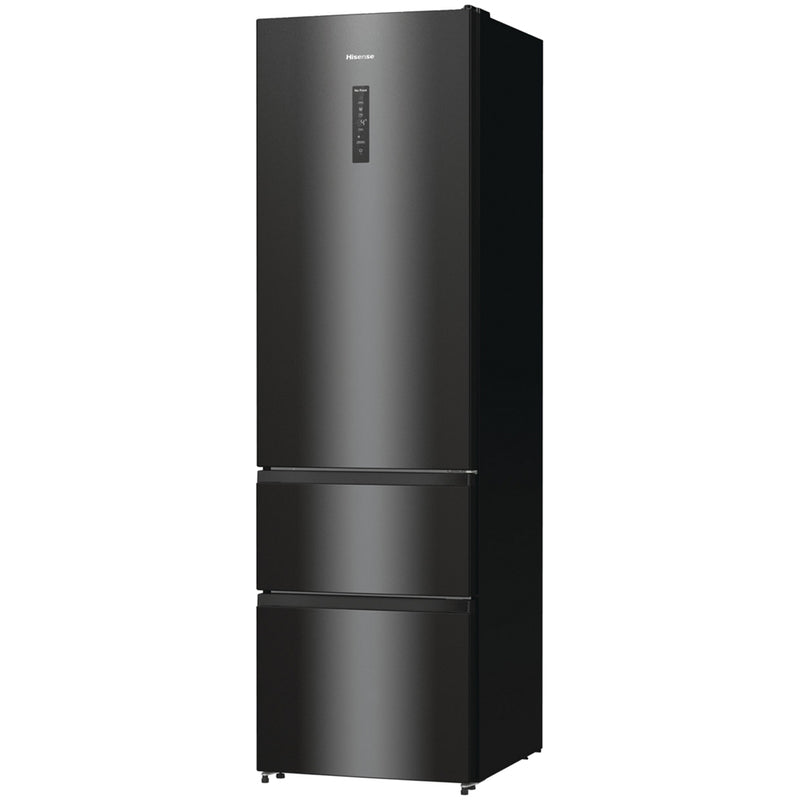 Hisense RM469N4AFDUK Freestanding Frost Free Fridge Freezer Black