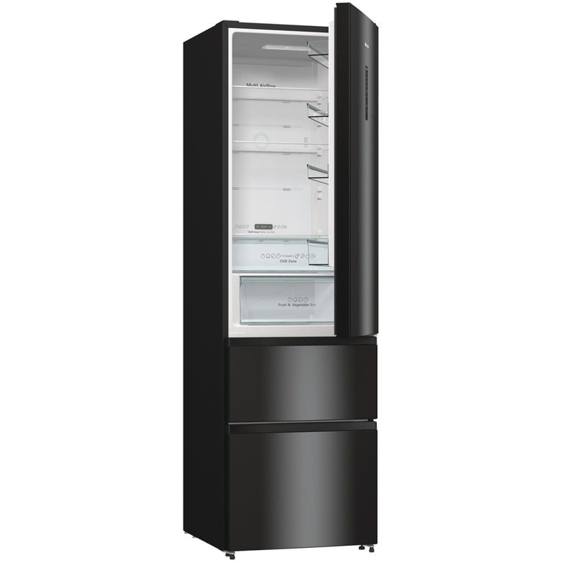 Hisense RM469N4AFDUK Freestanding Frost Free Fridge Freezer Black