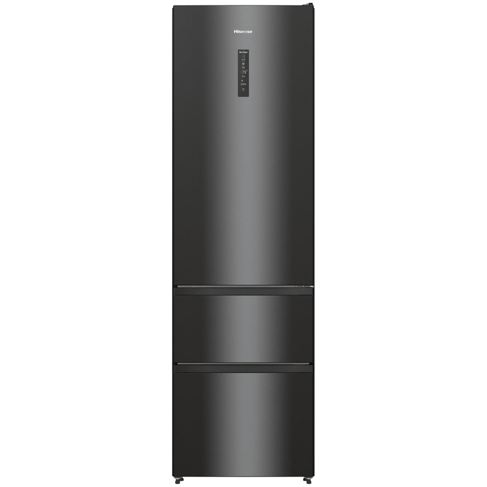 Hisense RM469N4AFDUK Freestanding Frost Free Fridge Freezer Black