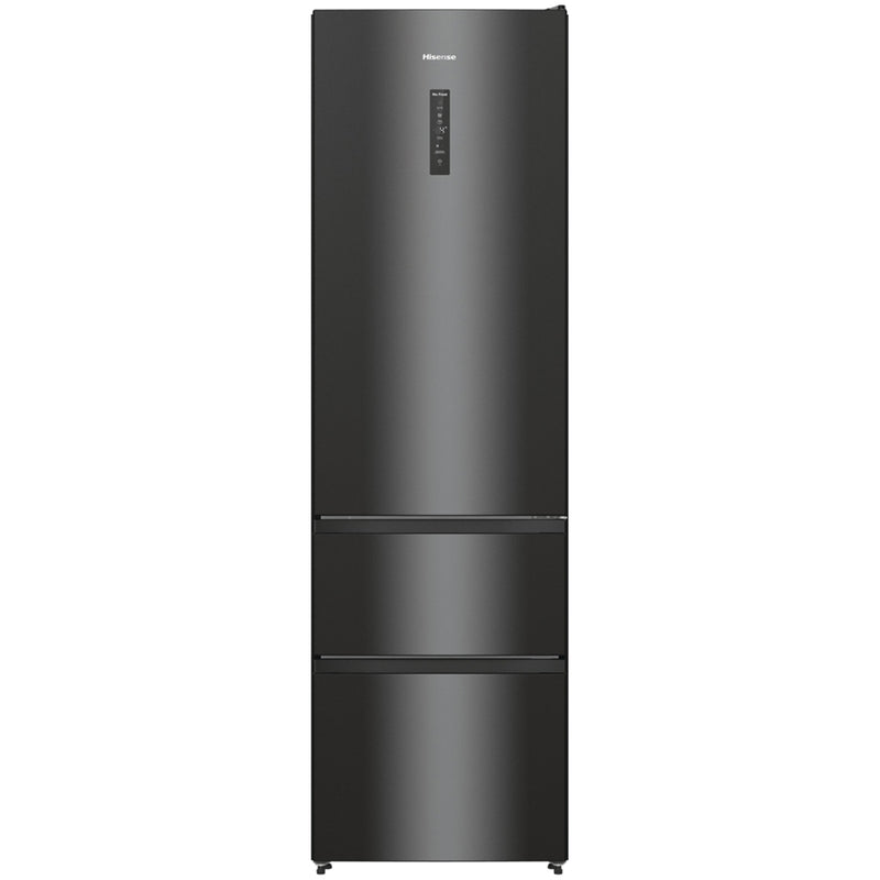 Hisense RM469N4AFDUK Freestanding Frost Free Fridge Freezer Black