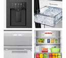 Hisense RQ5P470SYFD PureFlat Non-Plumbed Total No Frost American Fridge Freezer Black