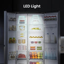 Hisense RS840N4WCE Freestanding Frost Free American Fridge Freezer Stainless Steel