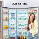 Hisense RS840N4WCE Freestanding Frost Free American Fridge Freezer Stainless Steel