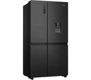 Hisense RS840N4WFE Freestanding Frost Free American Fridge Freezer Black Stainless Steel