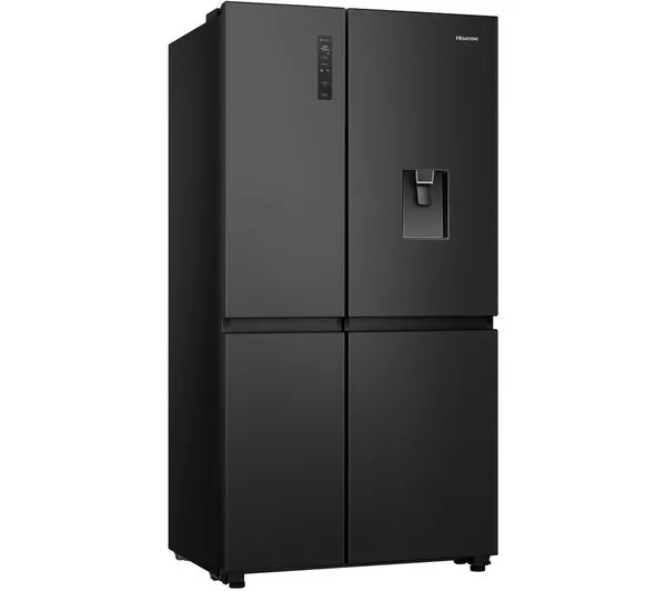 Hisense RS840N4WFE Freestanding Frost Free American Fridge Freezer Black Stainless Steel