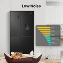 Hisense RS840N4WFE Freestanding Frost Free American Fridge Freezer Black Stainless Steel