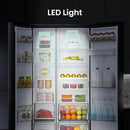 Hisense RS840N4WFE Freestanding Frost Free American Fridge Freezer Black Stainless Steel