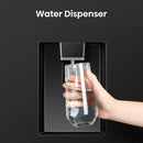 Hisense RS840N4WFE Freestanding Frost Free American Fridge Freezer Black Stainless Steel