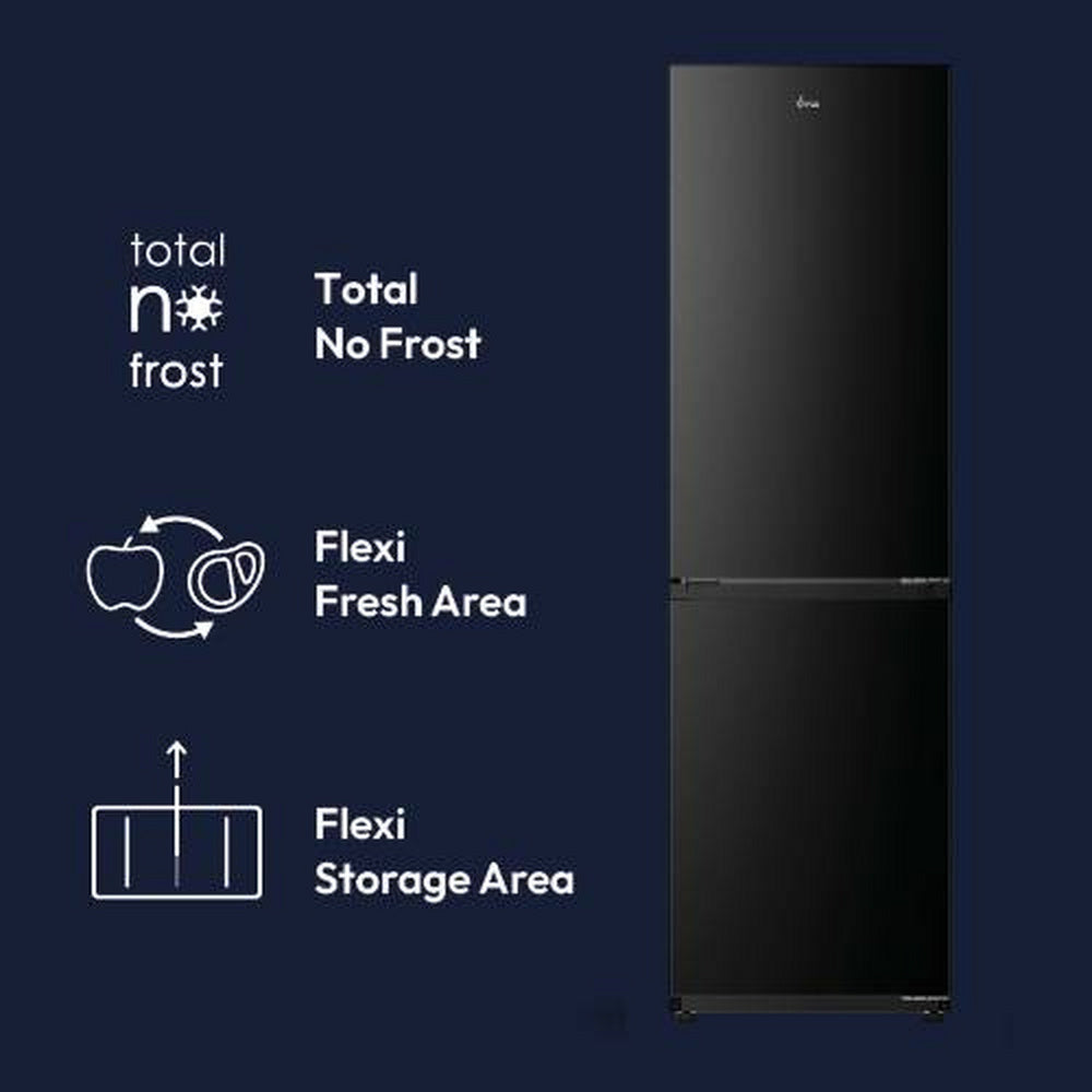 Hoover H-Combi 300 HONCQ3T518ENTK 185cm 50/50 Freestanding Total No Frost Fridge Freezer Black