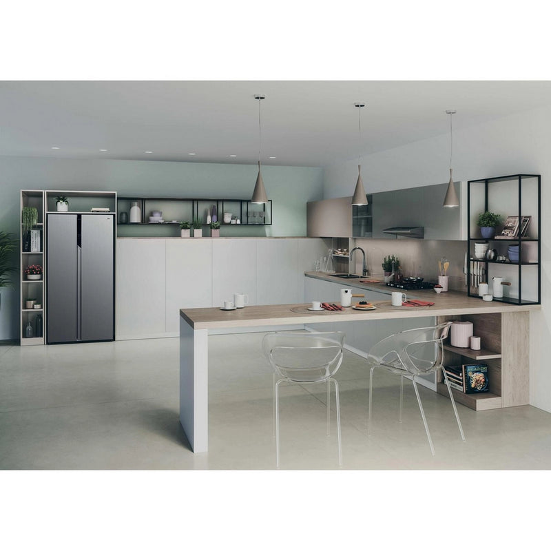 Hoover H-FRIDGE 500 HHSBSO-6174XK-1 Frost Free American Fridge Freezer Stainless Steel