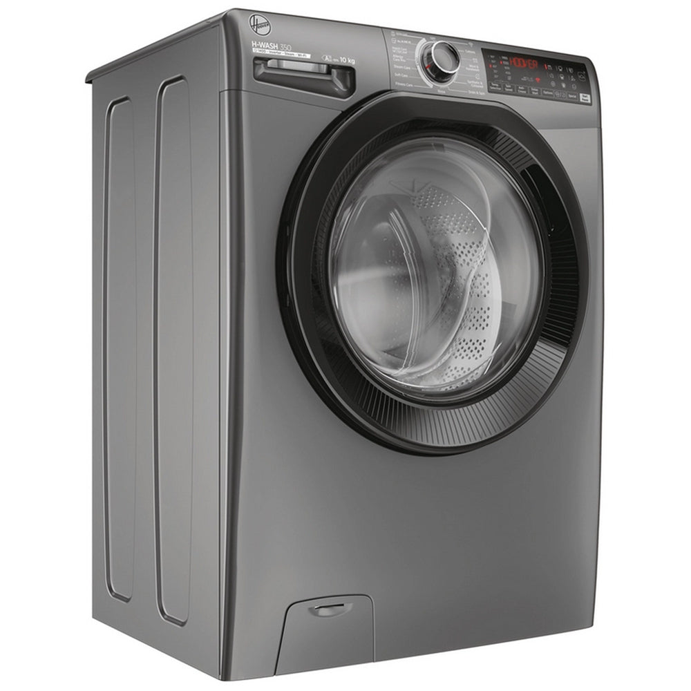 Hoover H3WPS4106TAMBR H-Wash 350 10kg 1400 Spin Front Loading Washing Machine Graphite
