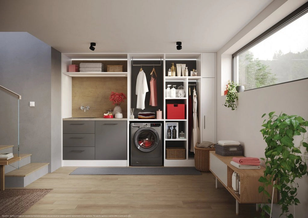 Hoover H3WPS496TMRR6 9kg 1400 Spin Washing Machine Graphite - Ex-Display Clearance